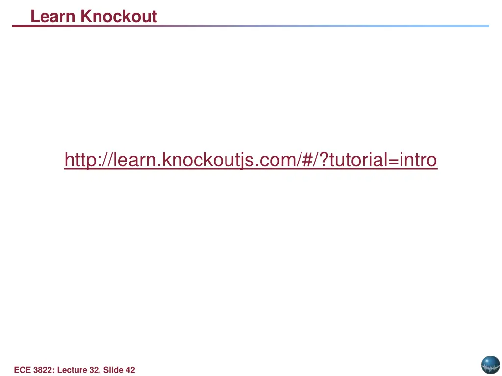 learn knockout