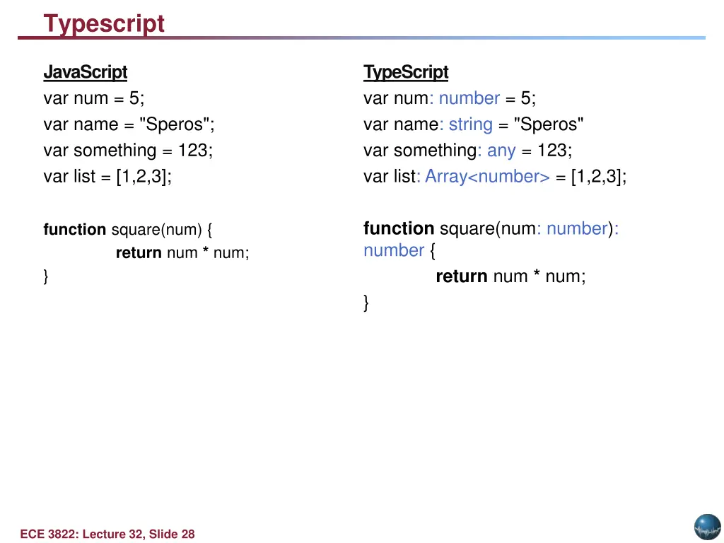 typescript