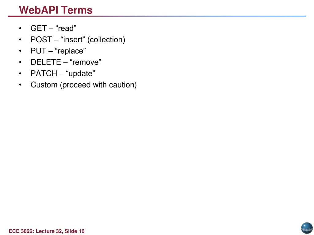 webapi terms