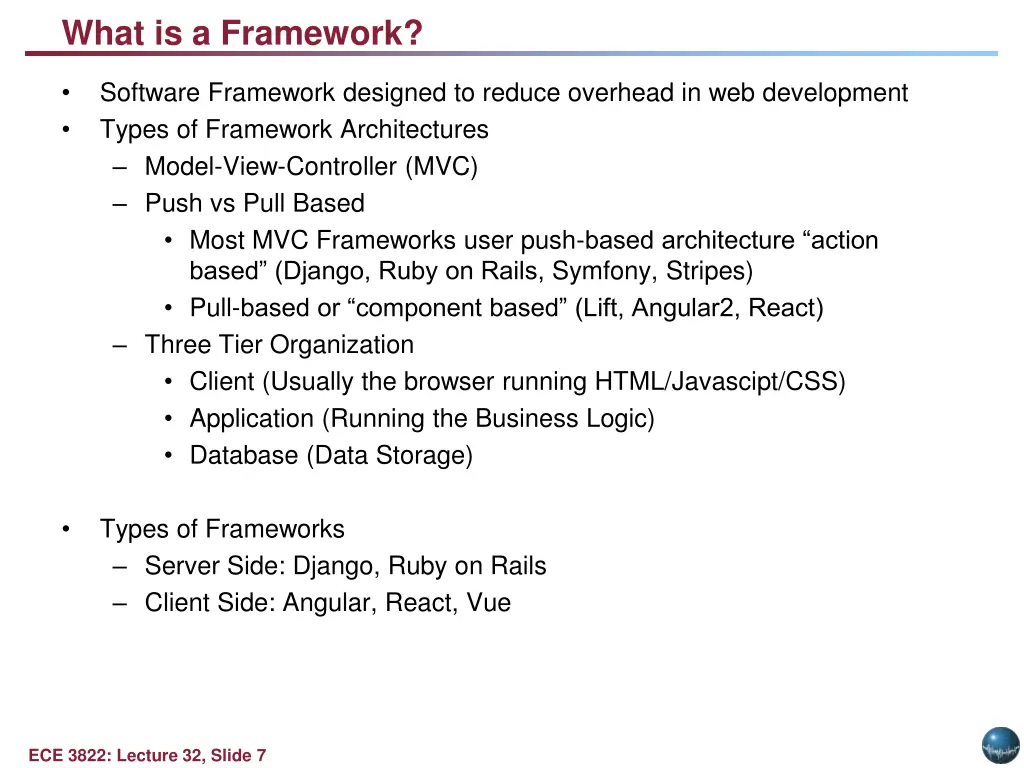 what is a framework