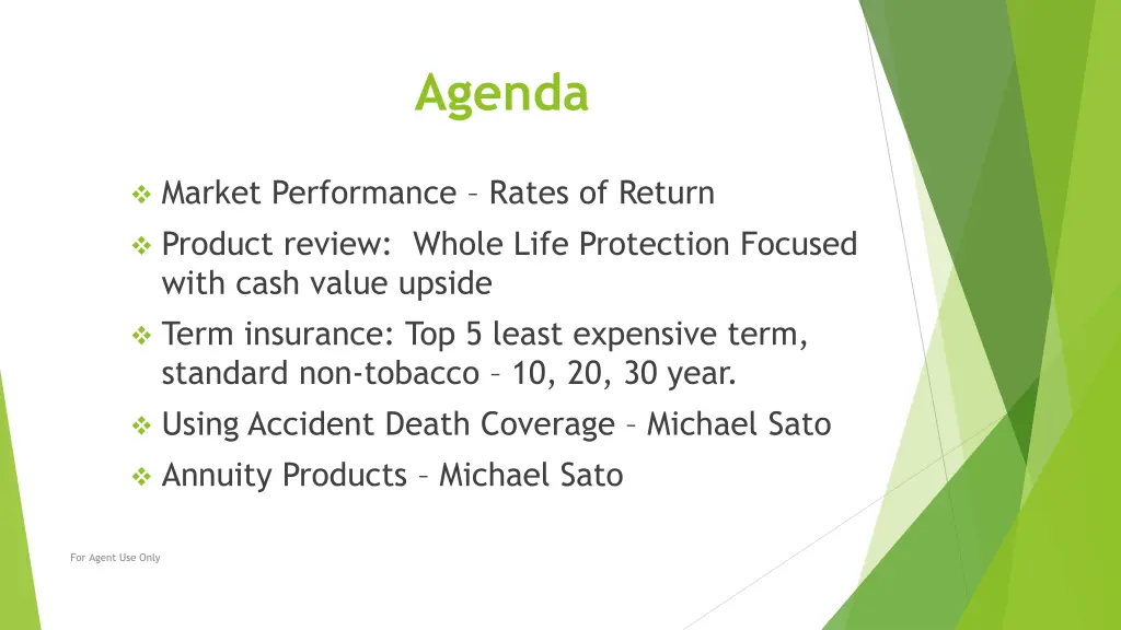 agenda