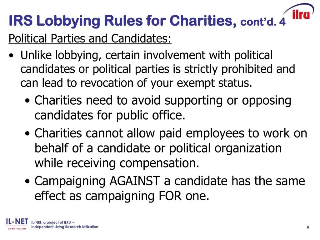 irs lobbying irs lobbying rules for political