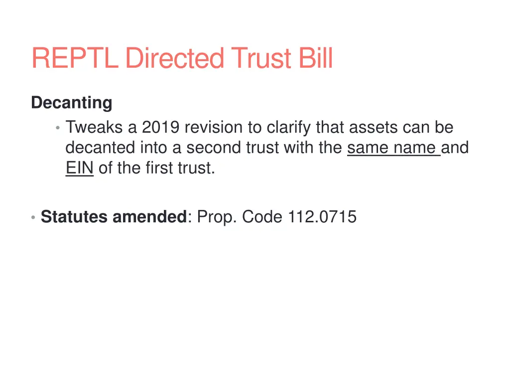 reptl directed trust bill 1