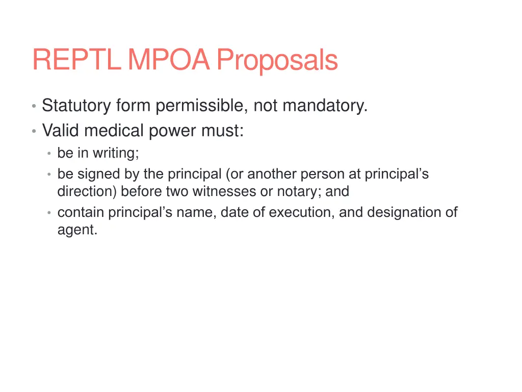 reptl mpoa proposals