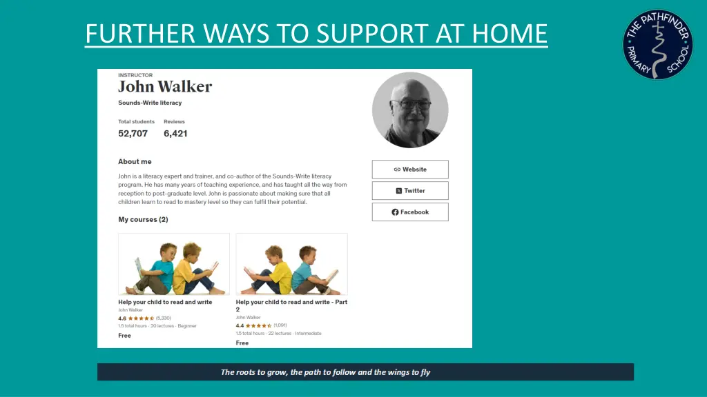 further ways to support at home