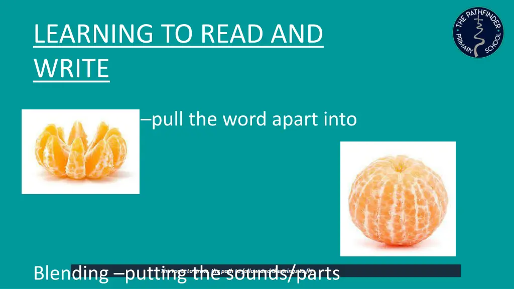 learning to read and write