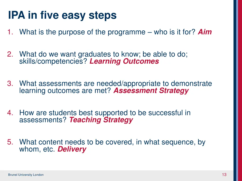 ipa in five easy steps