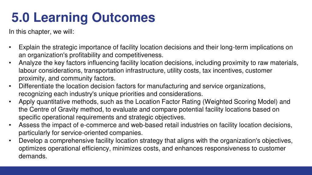 5 0 learning outcomes in this chapter we will
