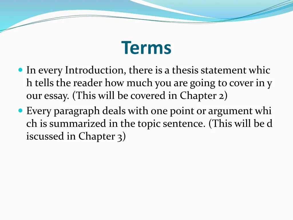 terms