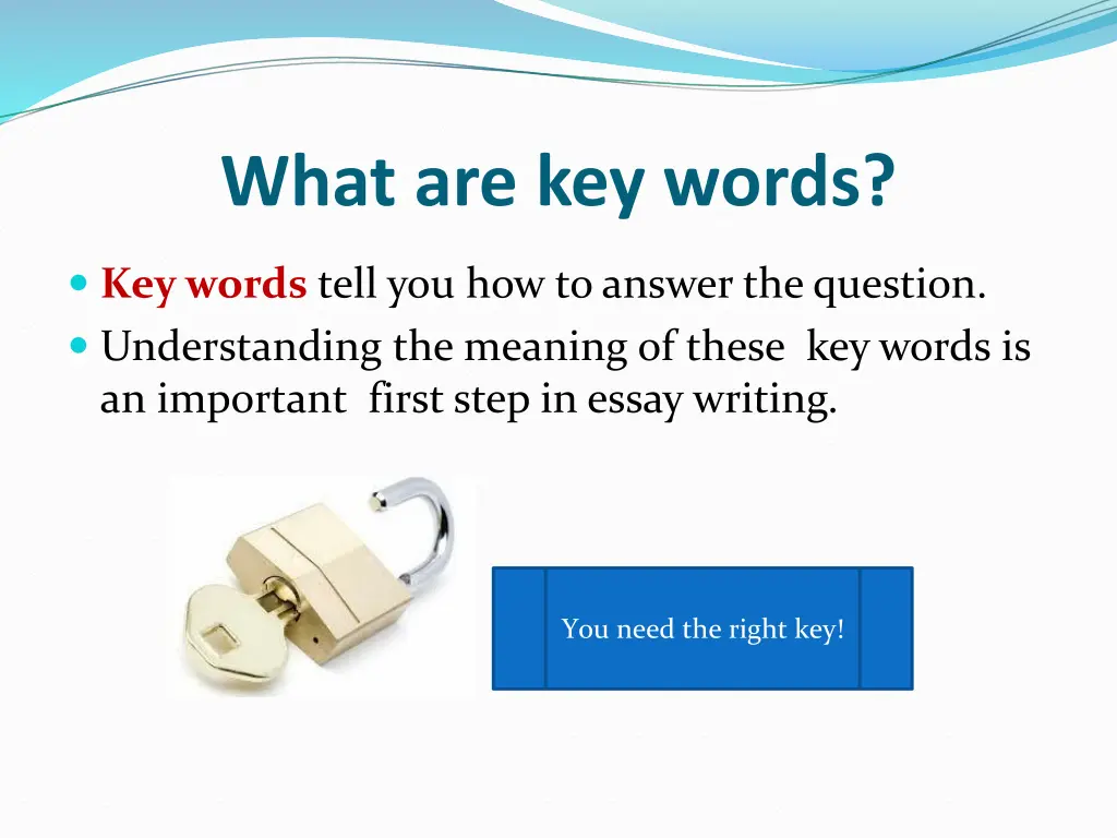 what are key words