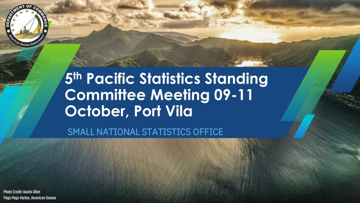 5 th pacific statistics standing committee