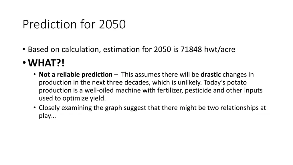 prediction for 2050