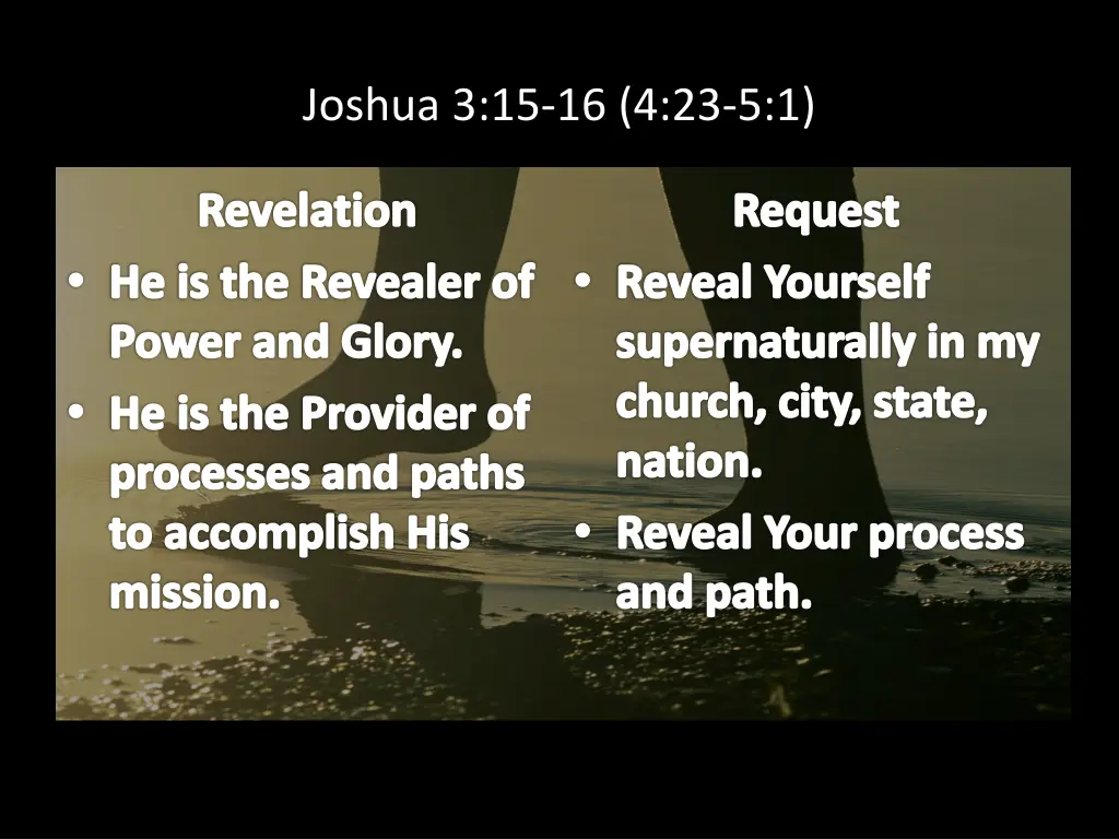 joshua 3 15 16 4 23 5 1