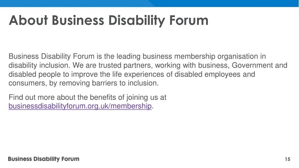about business disability forum