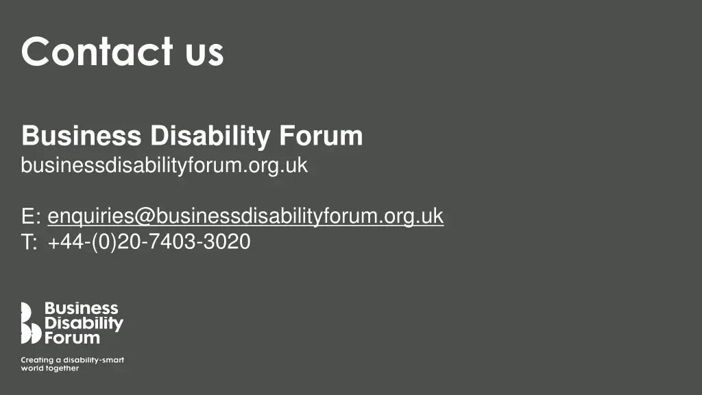 contact us