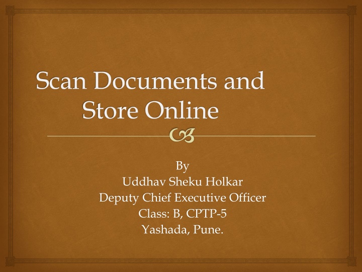 scan documents and store online