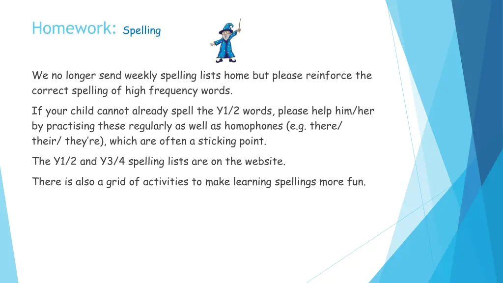 homework spelling