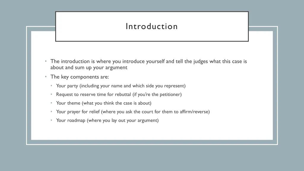 introduction