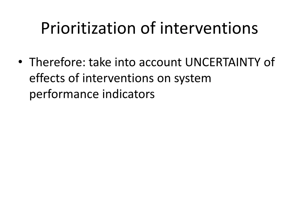 prioritization of interventions 4