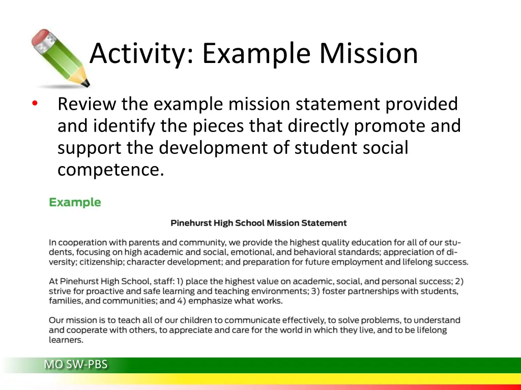 activity example mission
