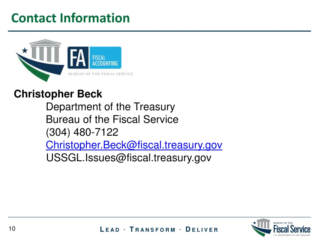 contact information
