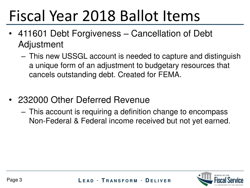 fiscal year 2018 ballot items