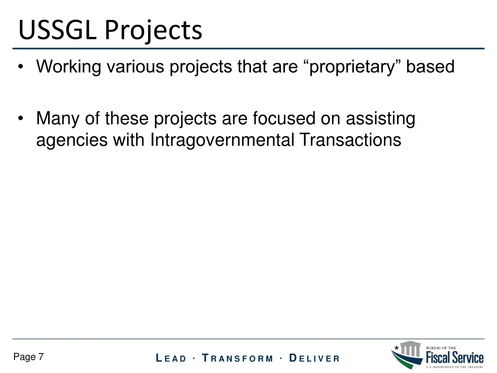 ussgl projects 1