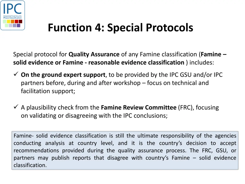 function 4 special protocols