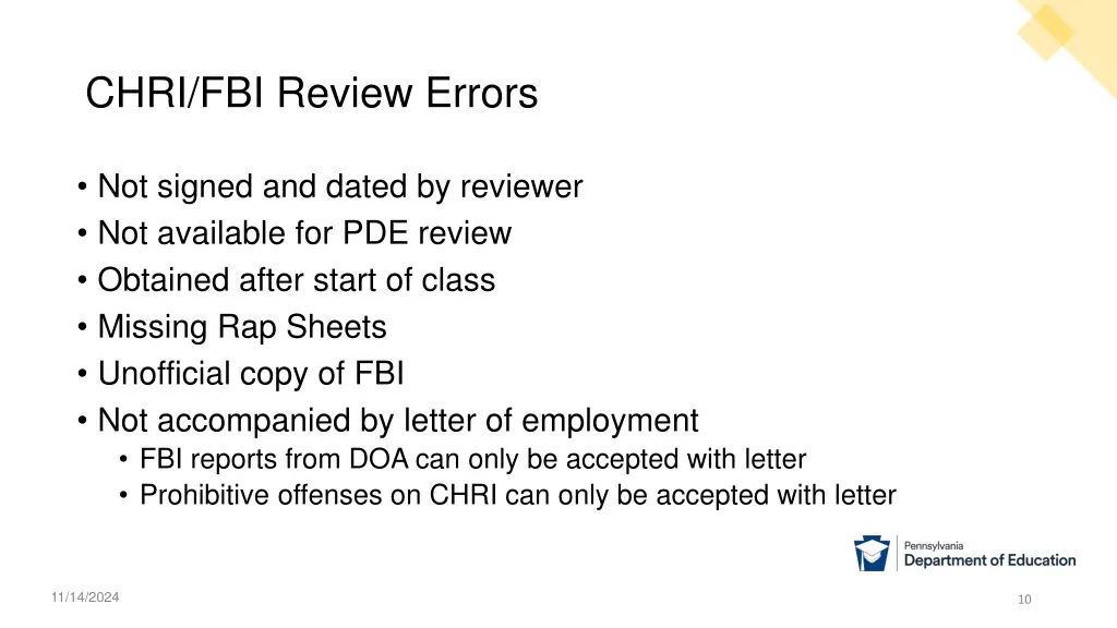chri fbi review errors
