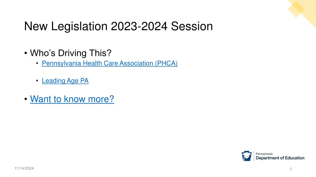 new legislation 2023 2024 session 1
