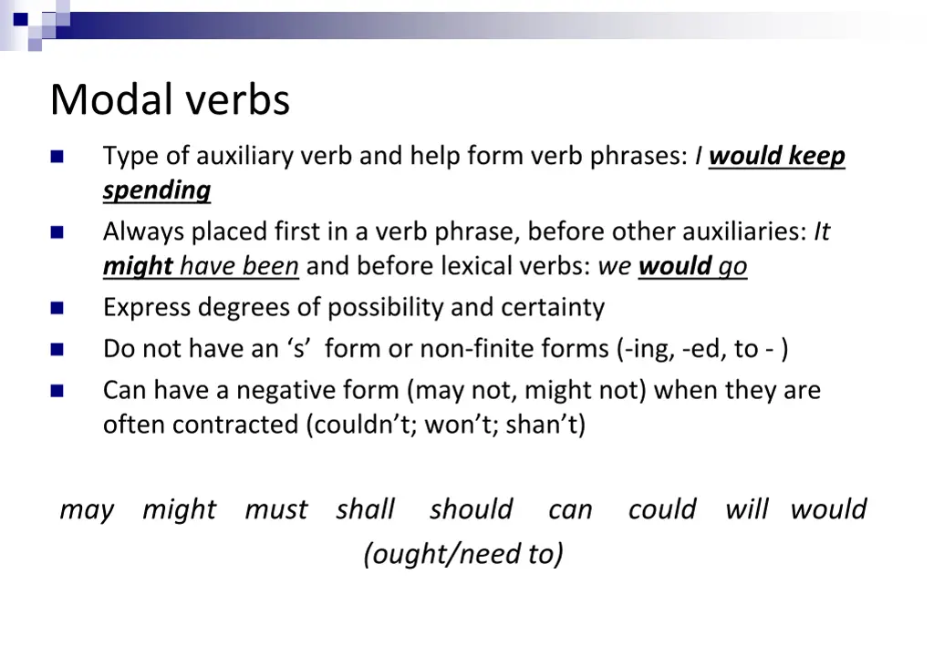 modal verbs