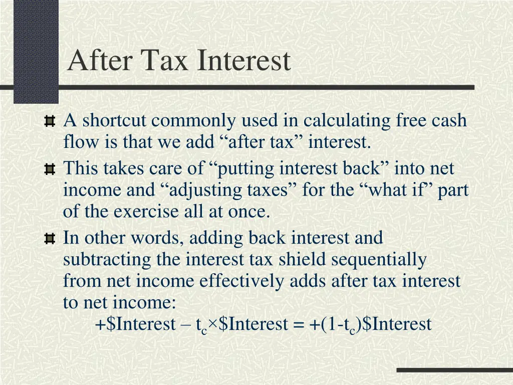 after tax interest
