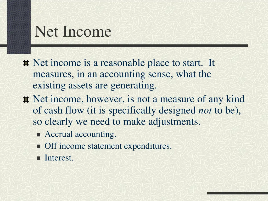 net income