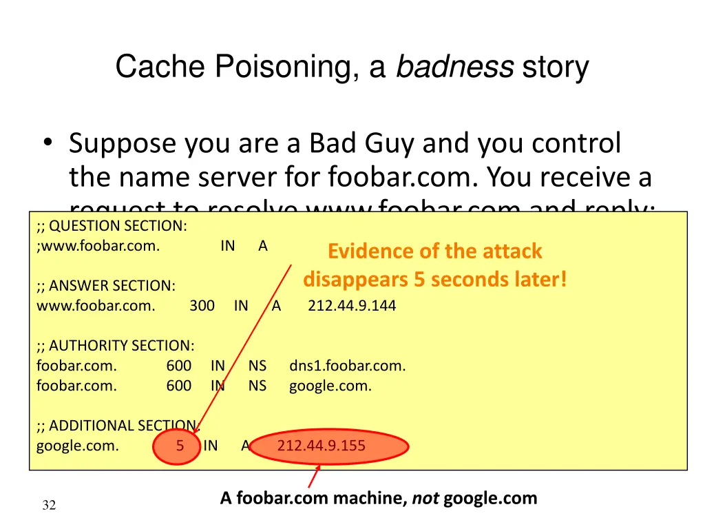 cache poisoning a badness story