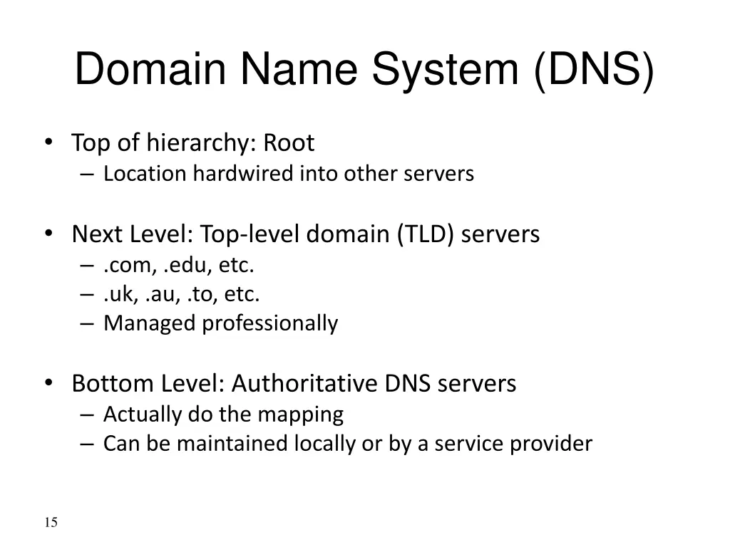 domain name system dns