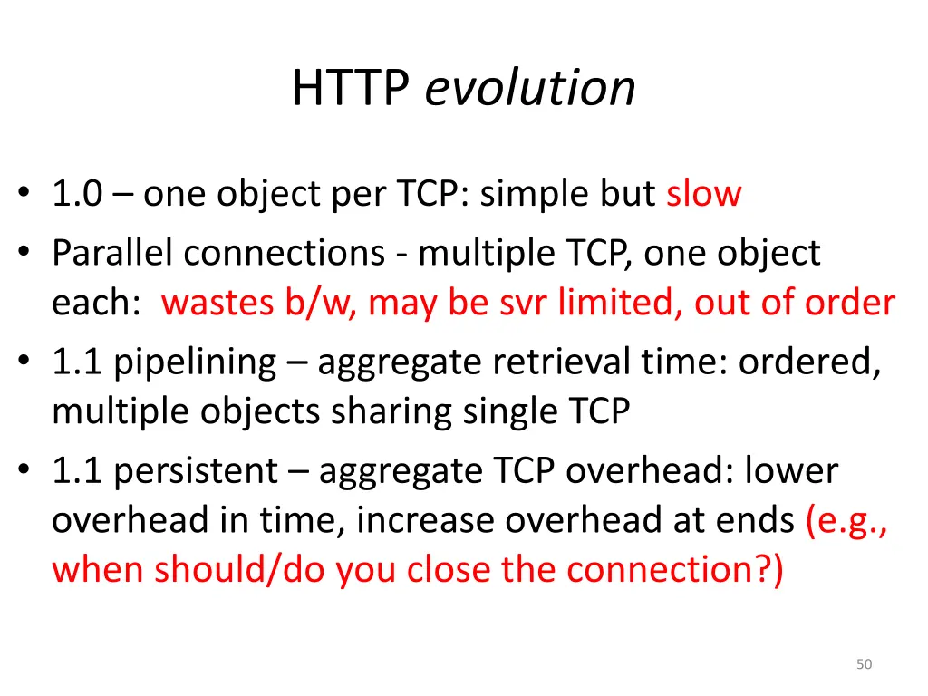 http evolution