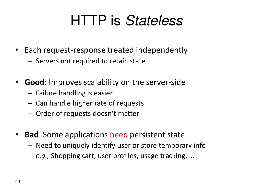 http is stateless