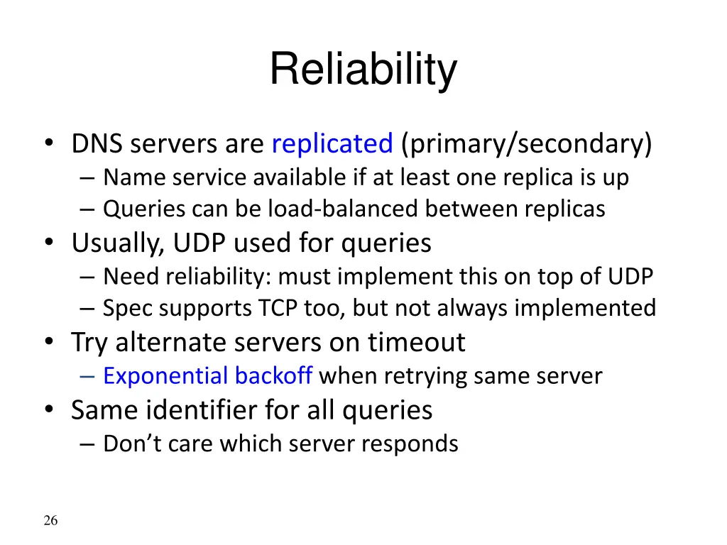 reliability