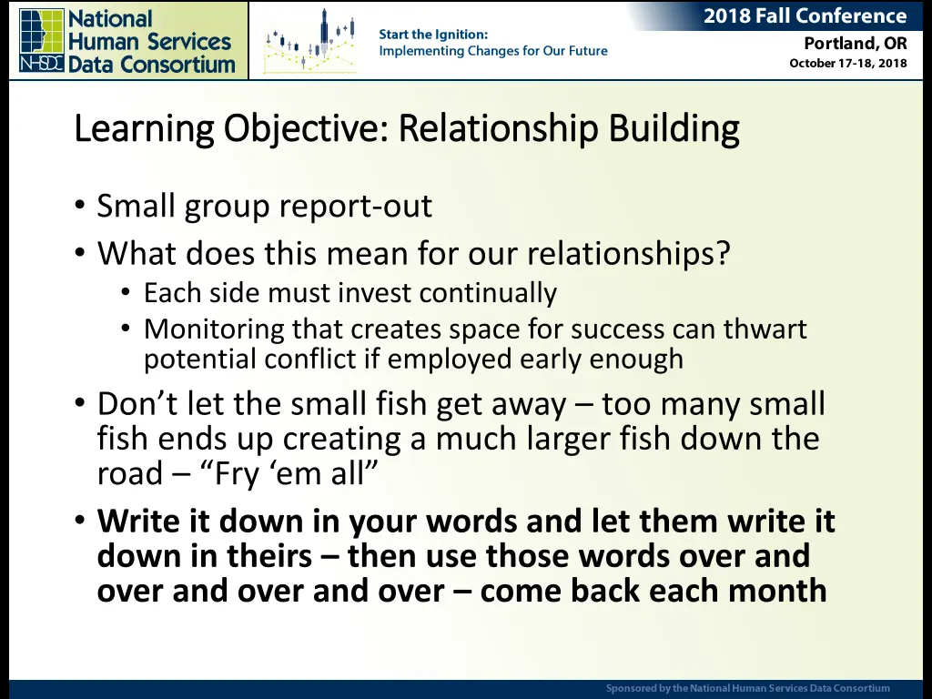 learning objective relationship building learning 1