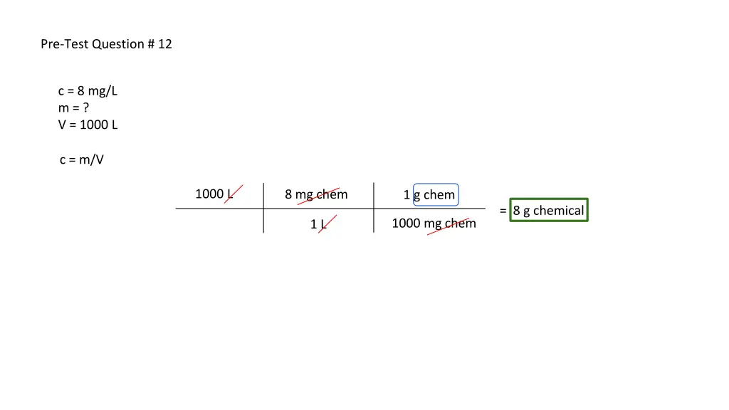 pre test question 12