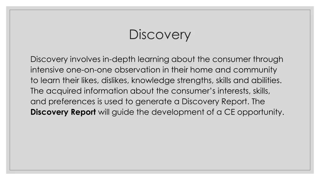 discovery