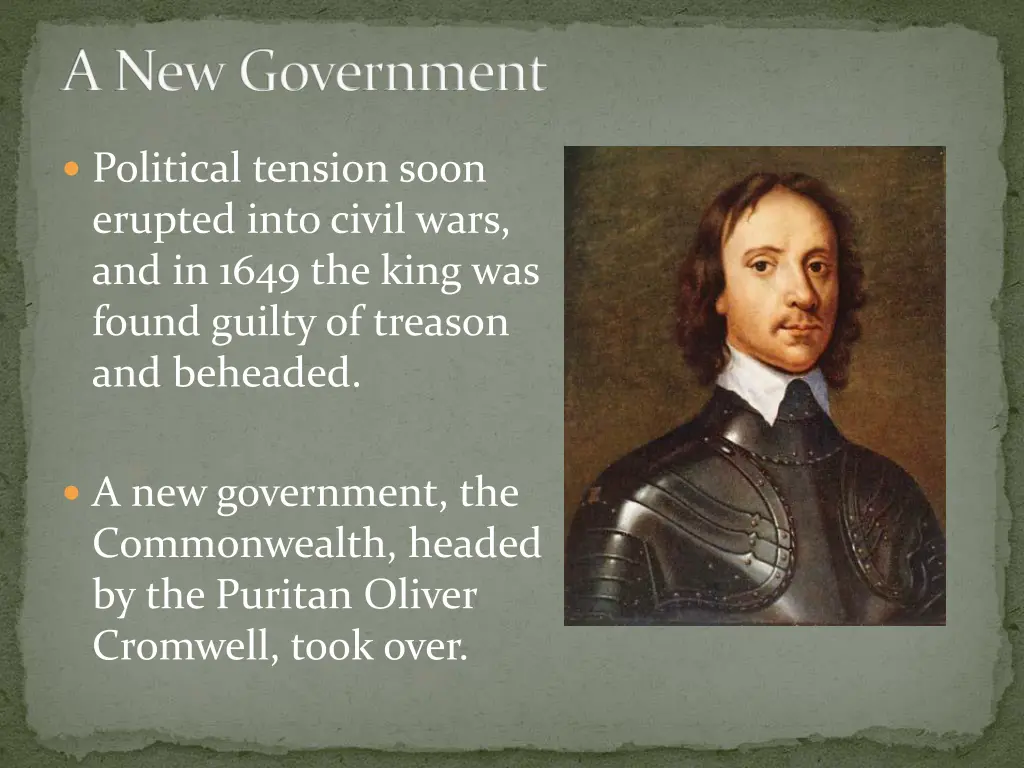 a new government