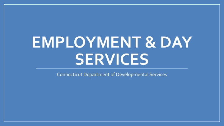 employment day services