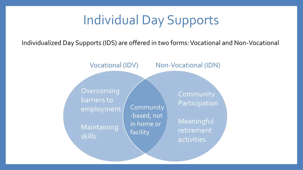 individual day supports