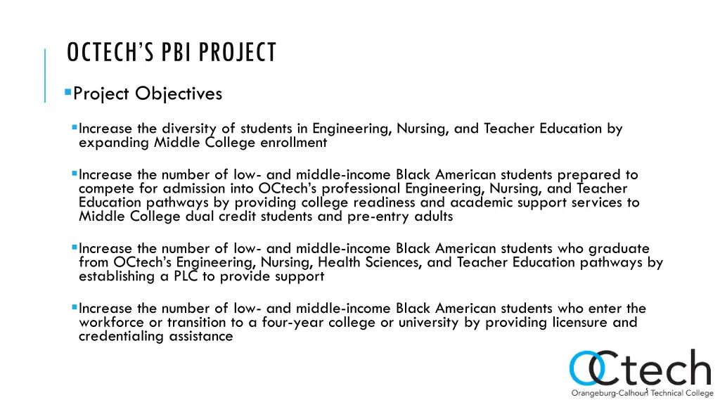 octech s pbi project