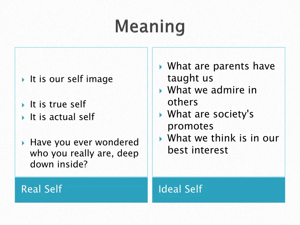 what are parents have taught us what we admire