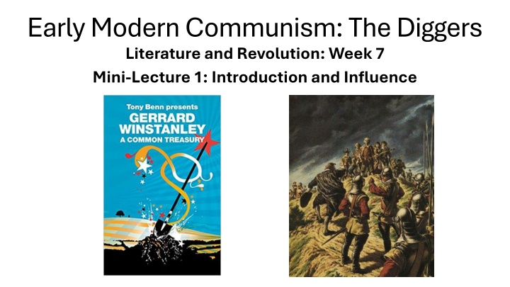 early modern communism the diggers literature