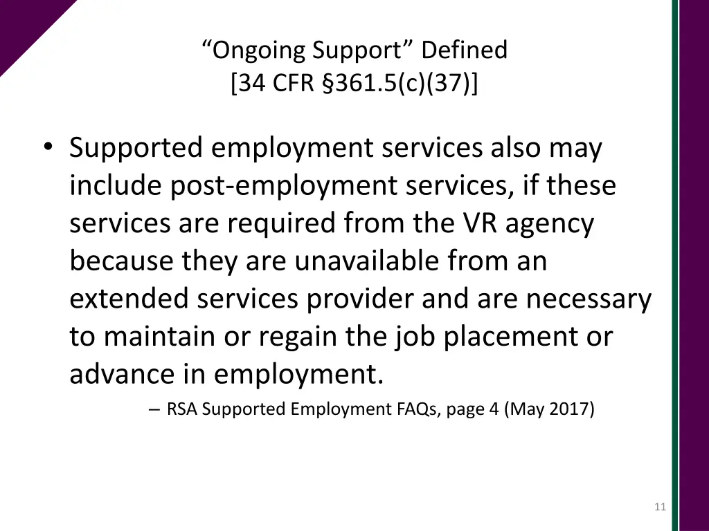 ongoing support defined 34 cfr 361 5 c 37 2