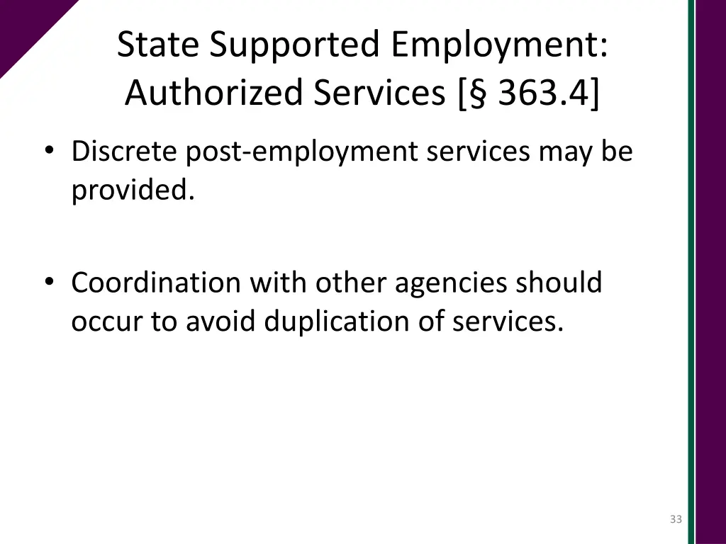 state supported employment authorized services 1