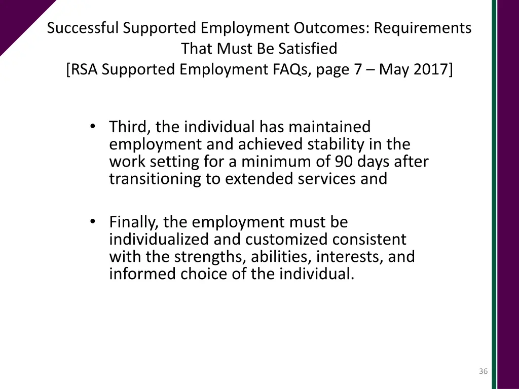 successful supported employment outcomes 1